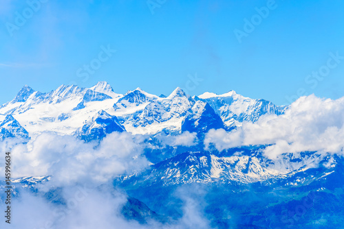The Swiss Alps from the Pilatus Peak. © karamysh