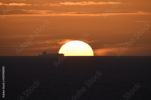 Fototapeta Naklejka Na Ścianę i Meble -  sunset at the island Helgoland Germany