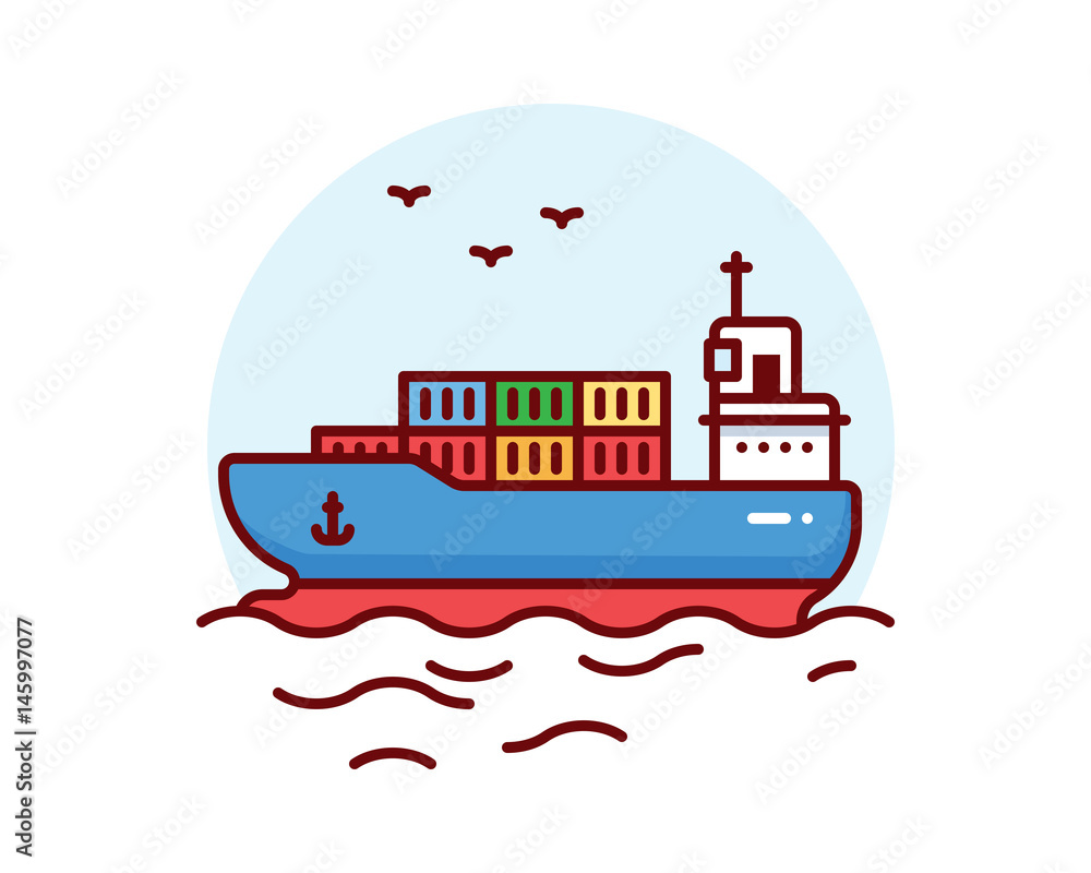 Ship vector illustration