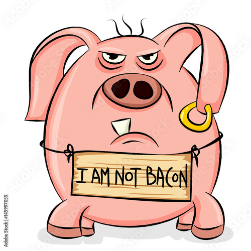 Cute Pig I am Not Bacon