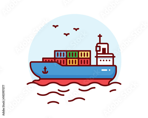 Ship vector illustration
