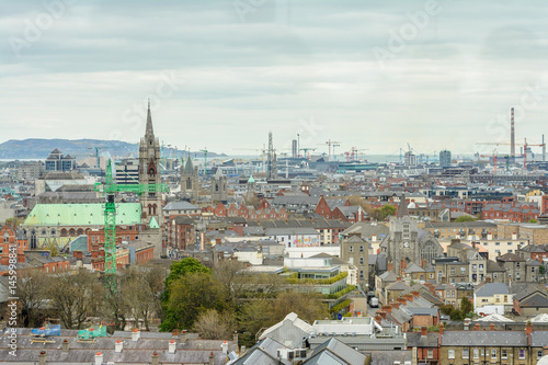 Photography panoramic views to Dublin City, Ireland