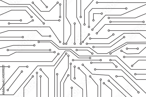 Vector micro chip, micro scheme elements design. Abstract technology, IT thematic background. Future technologies background 