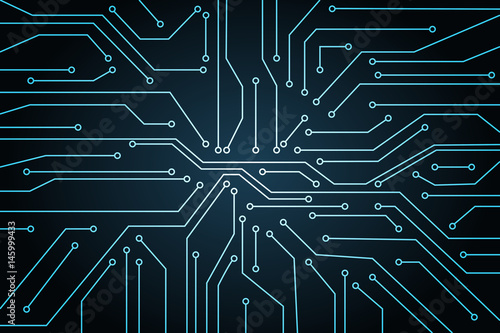 Vector micro chip, micro scheme elements design. Abstract technology, IT thematic background. Future technologies background 