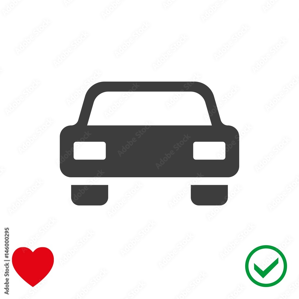 car icon stock vector illustration flat design