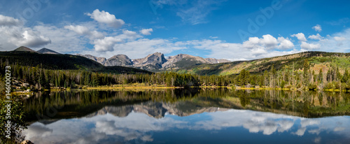 Panorama - Sprague Lake, Rocky Mountain National park - Colorado
