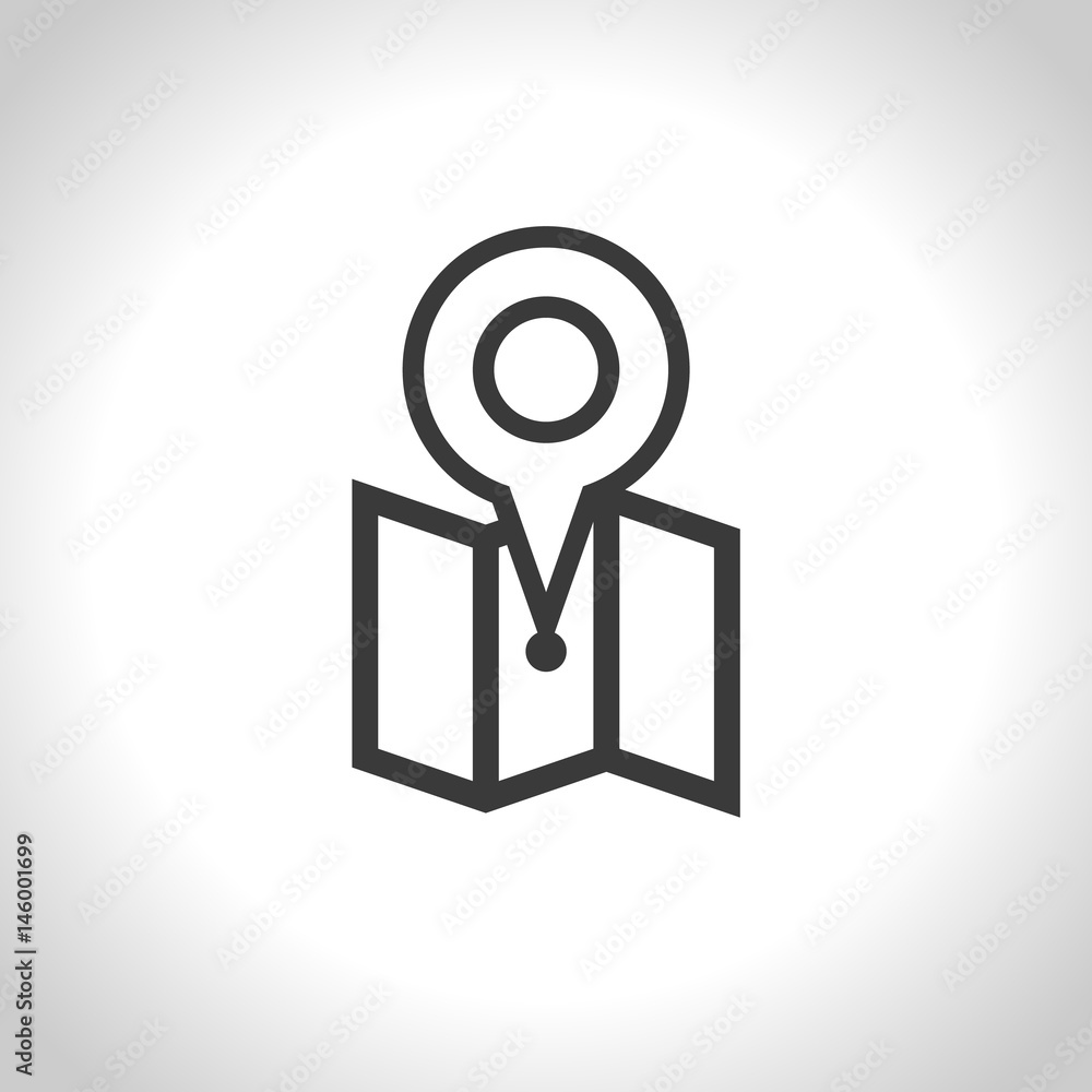 map pin icon. flat design, vector. black and white illustration map pin icon. flat design, vector. black and white illustration