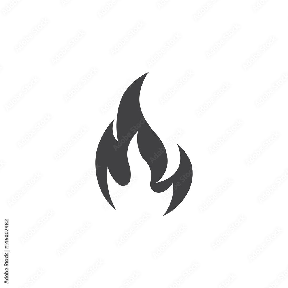 fire flame icon vector illustration