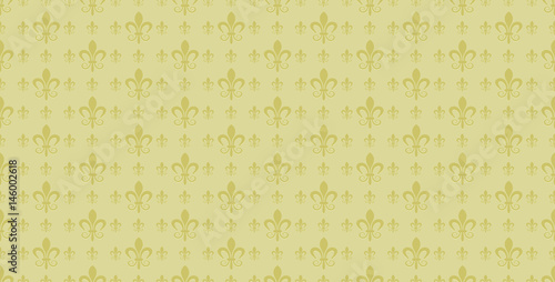 Green wallpaper. Classic vintage background, seamless pattern. Repeating vintage texture pattern. Vector image