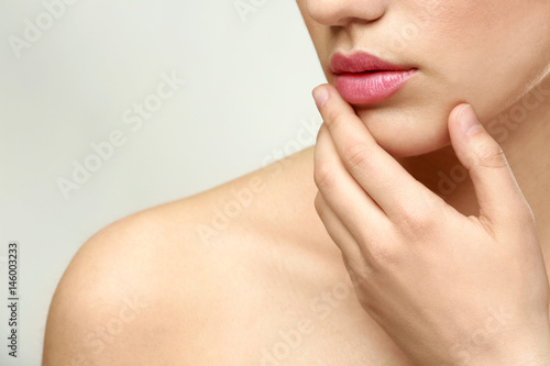 Beautiful young woman on wh...