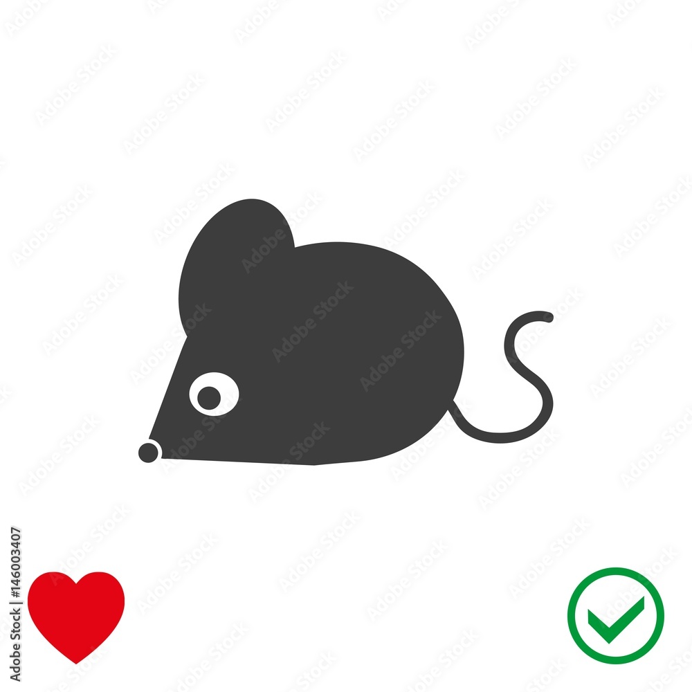 mouse icon stock vector illustration flat design mouse icon stock vector illustration flat design