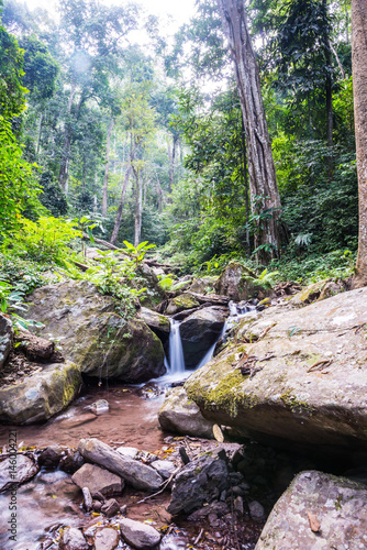 Water Flowing in Champa Thong Waterfall photo