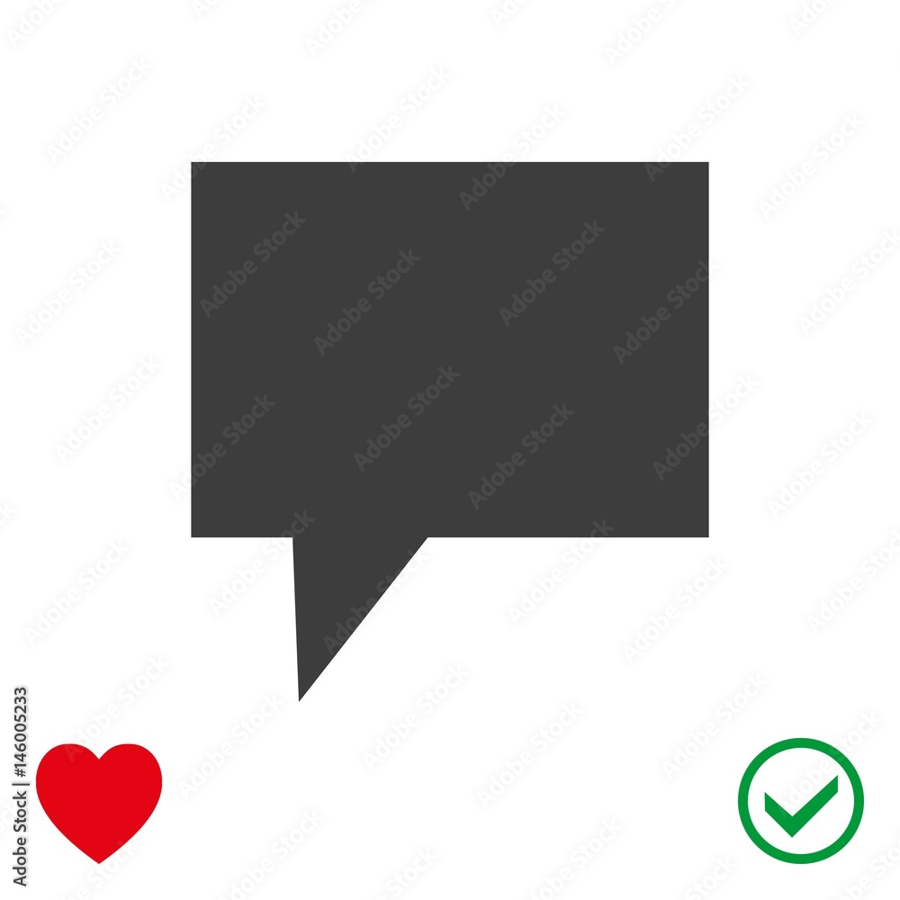 Speech Bubbles Icon. Chat pictogram icon stock vector illustration Speech Bubbles Icon. Chat pictogram icon stock vector illustration