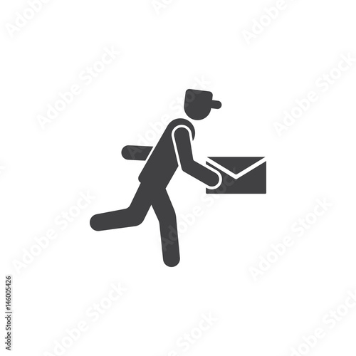 Courier icon. Vector format