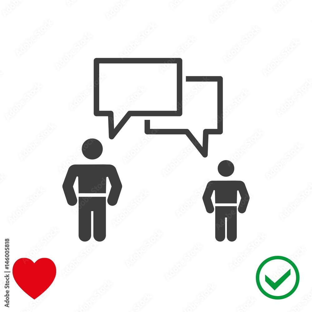 speaking of people, the chat icon stock vector illustration speaking of people, the chat icon stock vector illustration