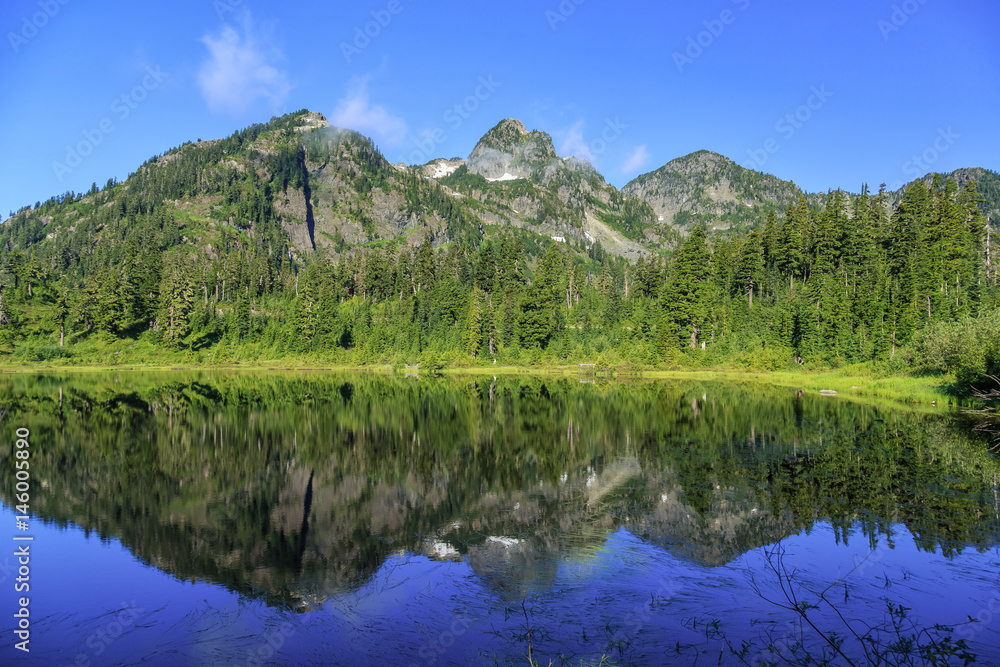 Picture Lake Reflection, Washington, USA