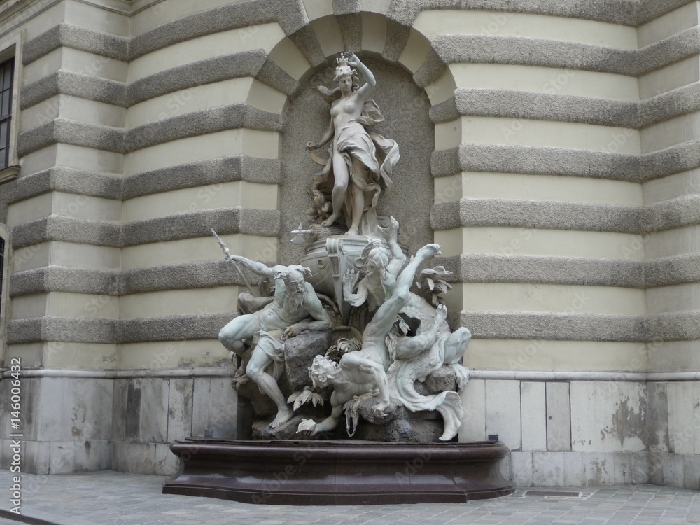 Naklejka premium Statue, Vienna, Austria