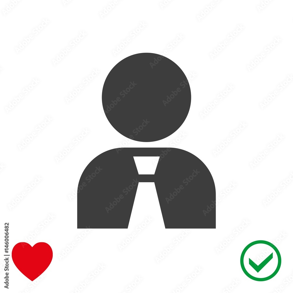 Man icon stock vector illustration flat design Man icon stock vector illustration flat design