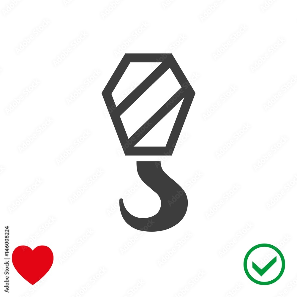 crane icon stock vector illustration flat design crane icon stock vector illustration flat design