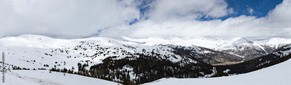 Continental Divide Panorama Landscape in Colorado Rocky Mountains