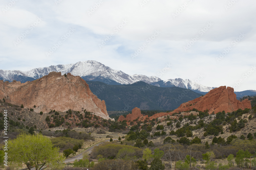 Garden of the Gods and Pikes Peak Garden of the Gods and Pikes Peak