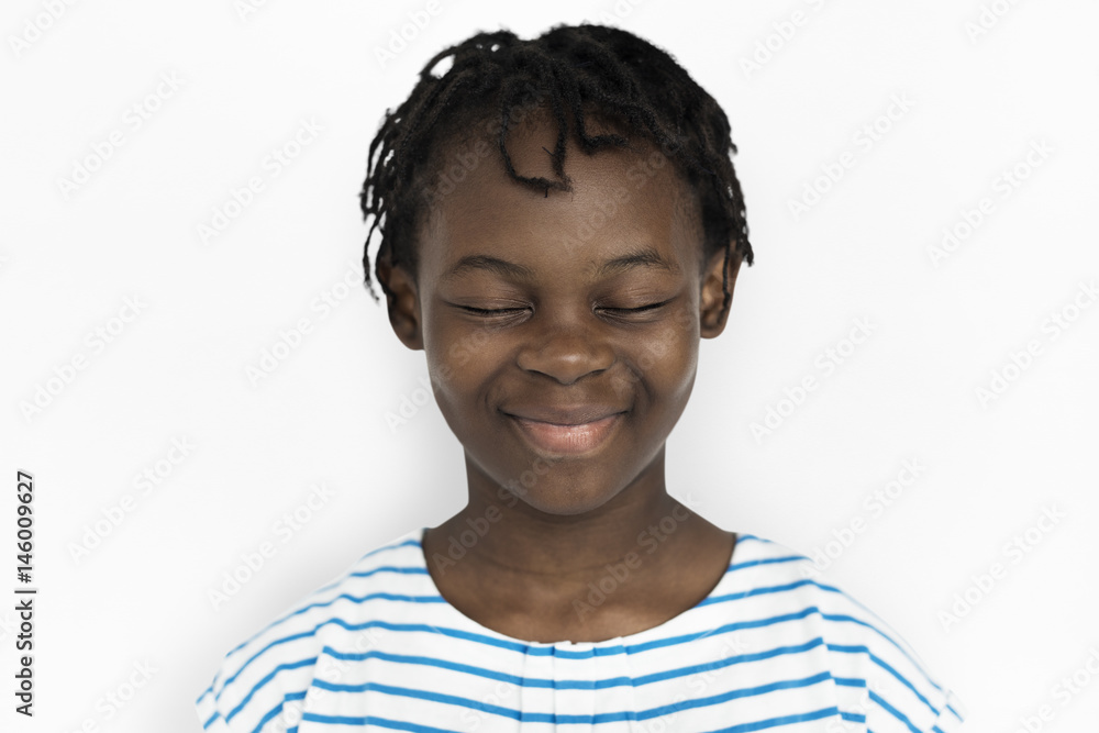 Girl Cheerful Studio Portrait Concept Girl Cheerful Studio Portrait Concept