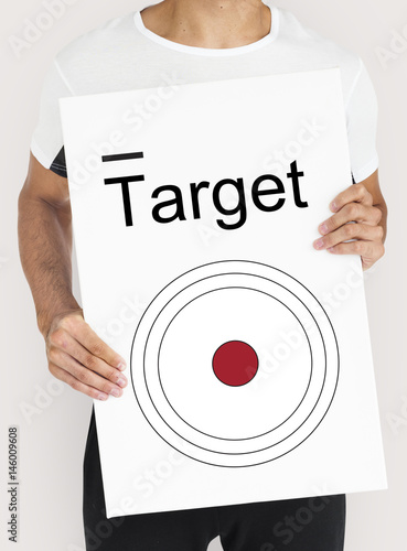 Tableau sur toile Target goal aim spot illustration