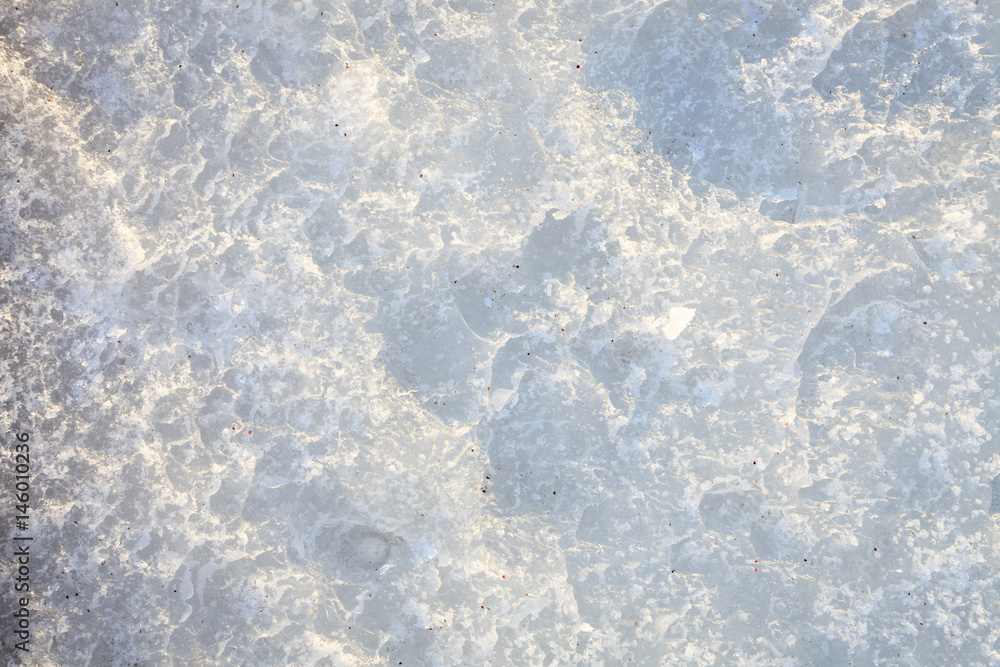 Rough ice surface texture
