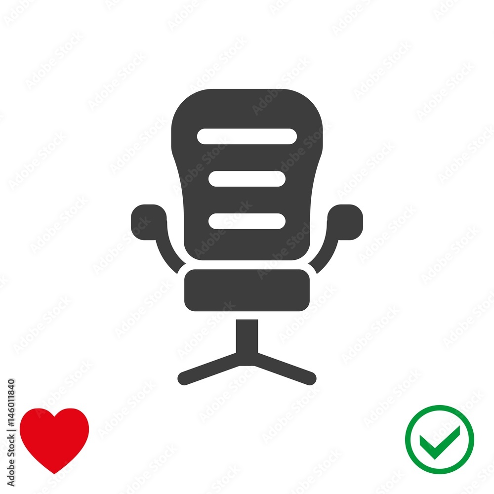 office chair icon stock vector illustration flat design office chair icon stock vector illustration flat design