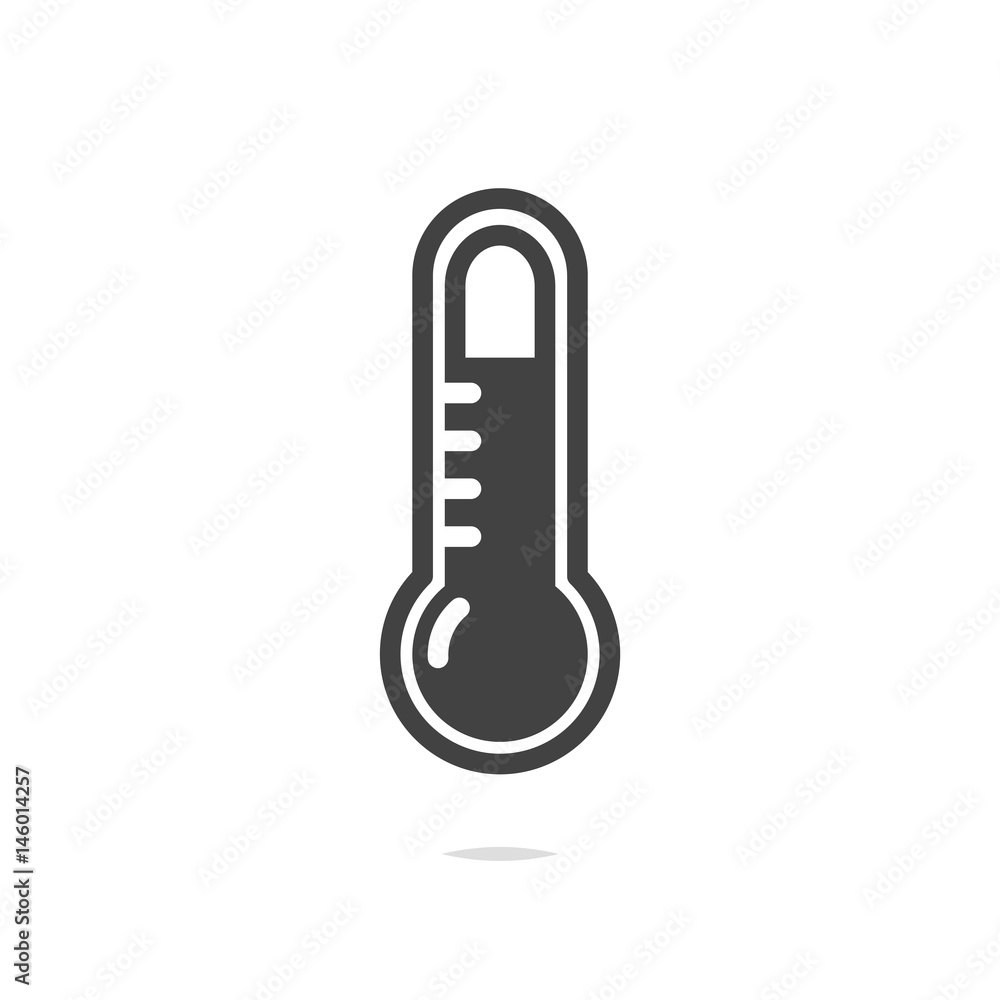 Thermometer icon vector transparent