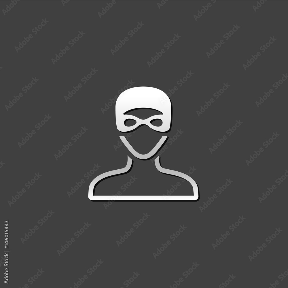 Metallic Icon - Swimming athlete Metallic Icon - Swimming athlete