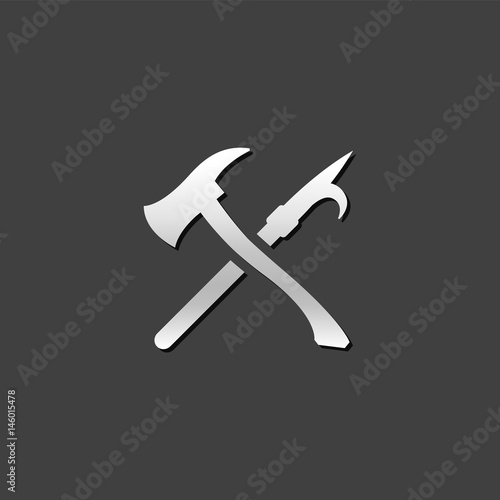 Metallic Icon - Fireman tools
