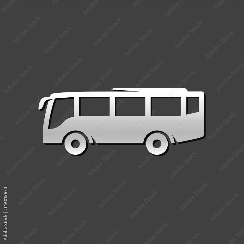Metallic Icon - Bus