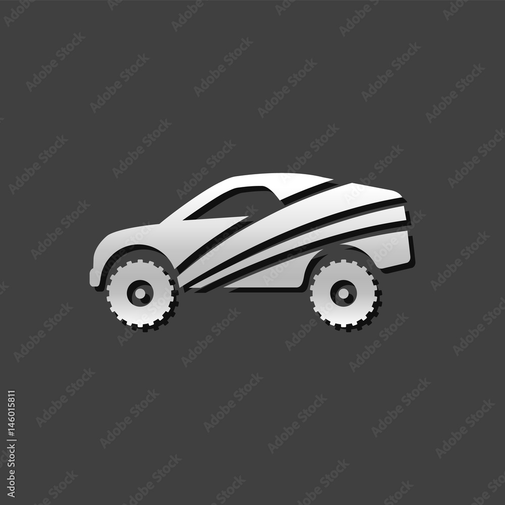 Metallic Icon - Rally car