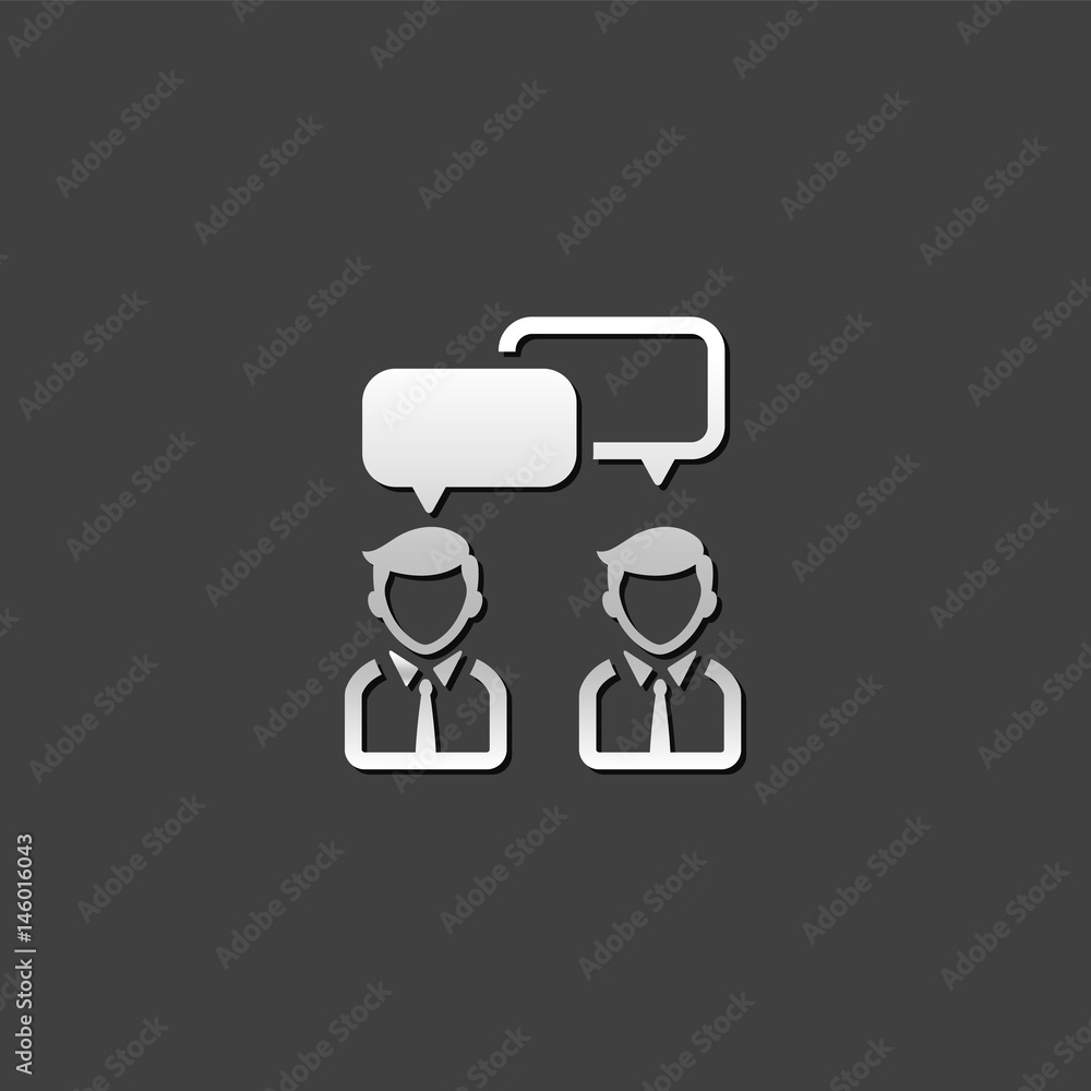 Metallic Icon - Teamwork Metallic Icon - Teamwork