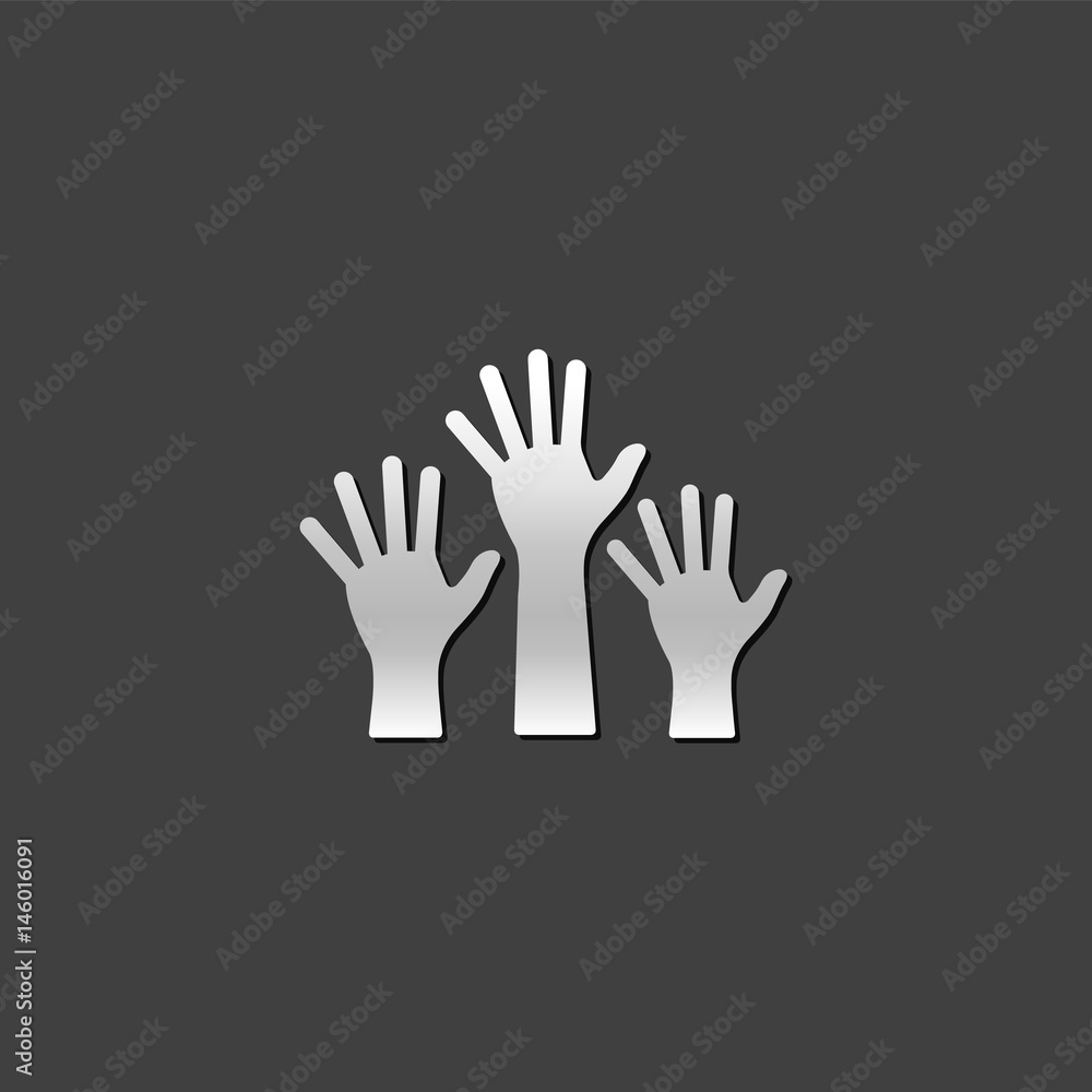 Obraz premium Metallic Icon - Hands