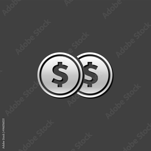 Metallic Icon - Coin money