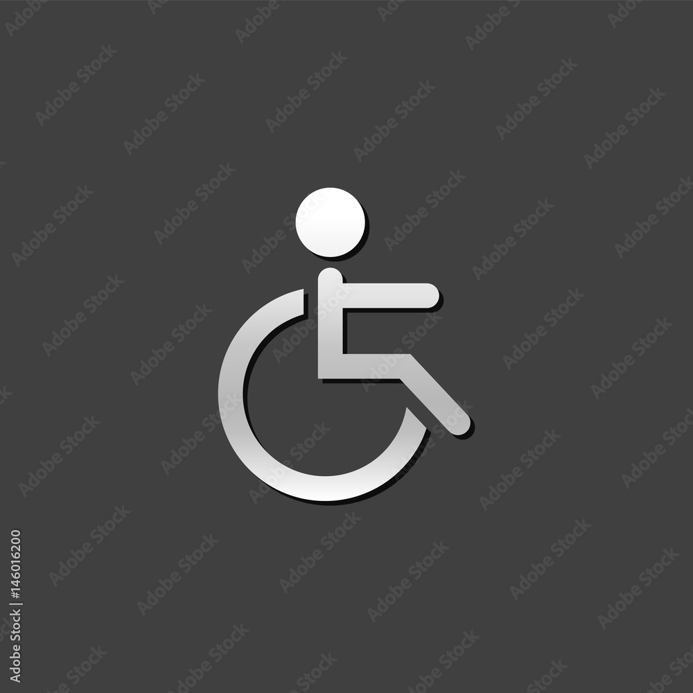 Metallic Icon - Disabled access Metallic Icon - Disabled access
