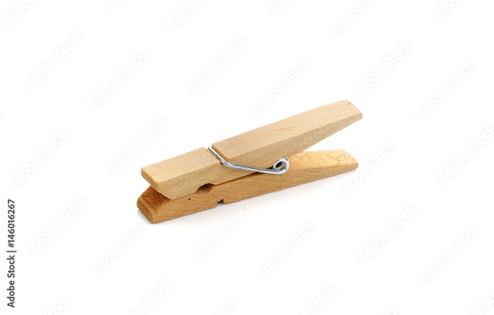 wooden clothes pins isolated on white background wooden clothes pins isolated on white background