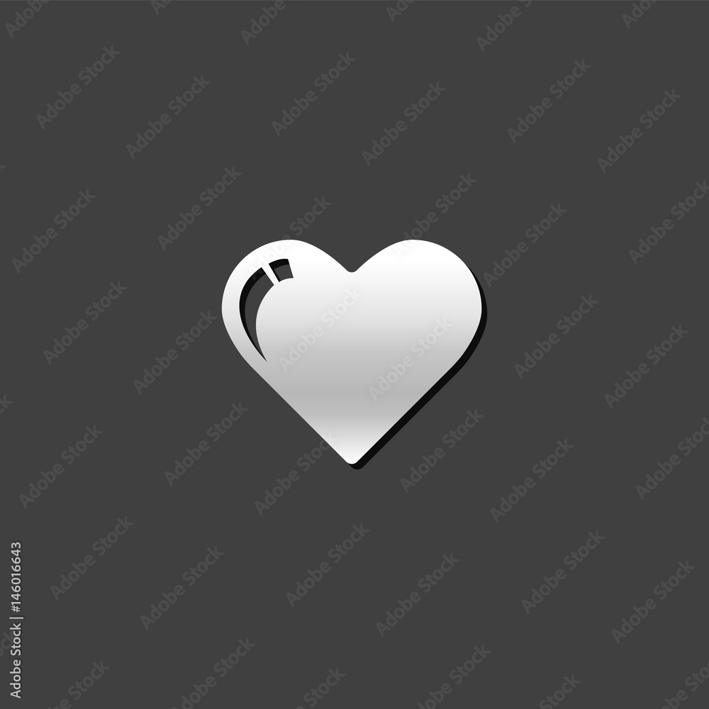 Metallic Icon - Heart shape Metallic Icon - Heart shape