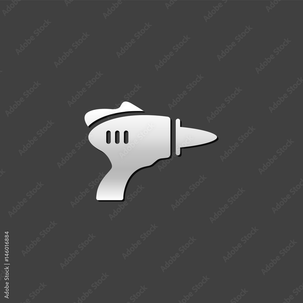 Metallic Icon - Toy gun Metallic Icon - Toy gun