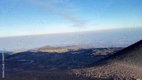 View of the valley below the Etna volcano © Daniele
