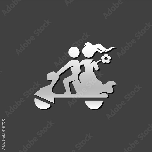 Metallic Icon - Wedding Scooter