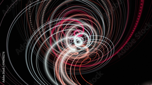 Futuristic particle wave background design illustration