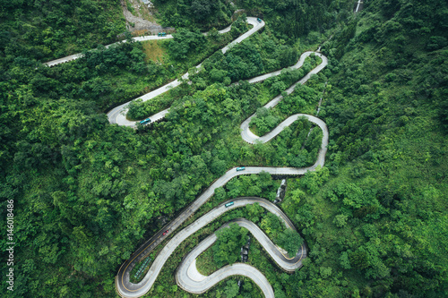 Winding road, China  photo