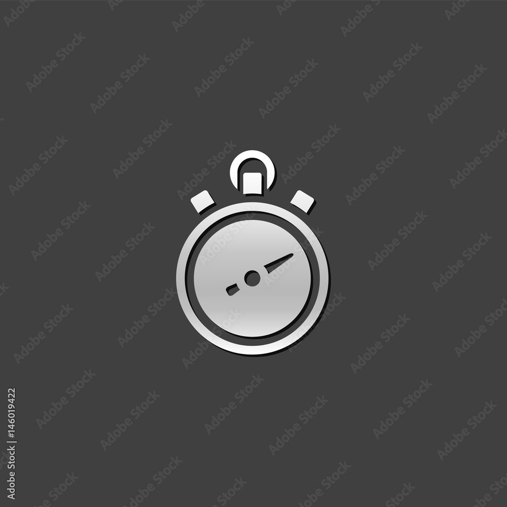 Metallic Icon - Stopwatch Metallic Icon - Stopwatch