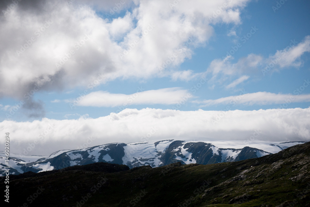 Fototapeta premium Norway - mountain cliff in fjord