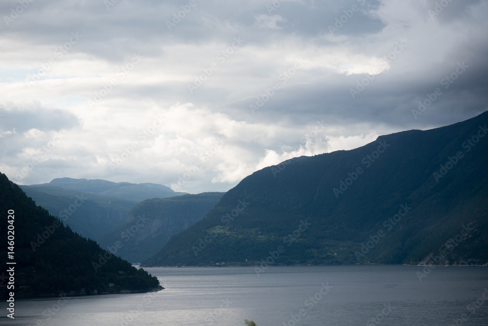 Norway - big fjord panaramic view