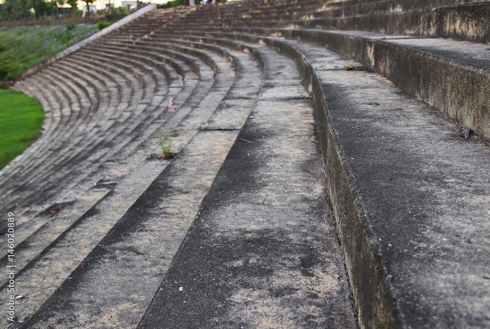 stair cement old in the public park select focus with shallow depth of field. stair cement old in the public park select focus with shallow depth of field.