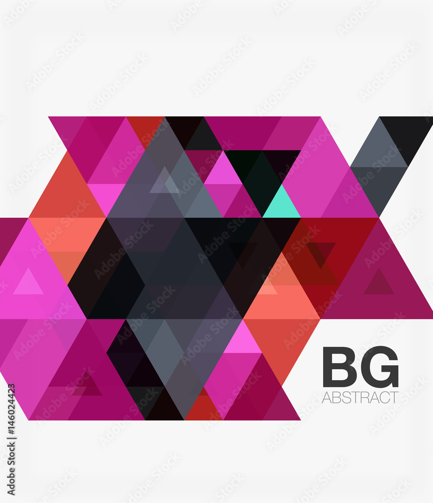 Triangles abstract background